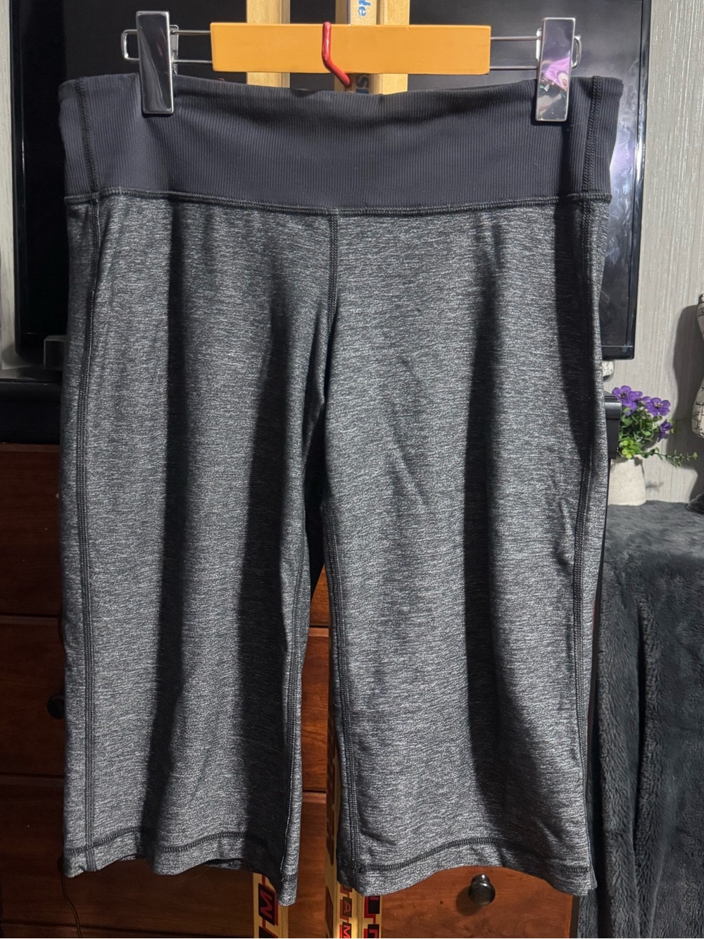 lululemon gray Wide-Leg Bermuda Shorts